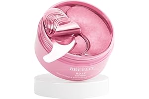 BREYLEE Rose Eye Mask– 60 Pcs - Eye Treatment Mask, Under Eye Bags Treatment, Under Eye Masks for Puffy Eyes, Anti-Aging,Anti-Wrinkle and Fine Lines, Under eye Dark Circles