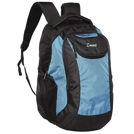 Zwart 25 Ltrs Black & Blue School Backpack (COSMO-B)