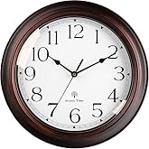 KECYET Atomic Wall Clock 10" Silent Non-Ticking Vintage Battery Operated | Vintage Wall Clock; Analog Silent non Ticking; Kitchen Living Room Home Office Bathroom Bedroom
