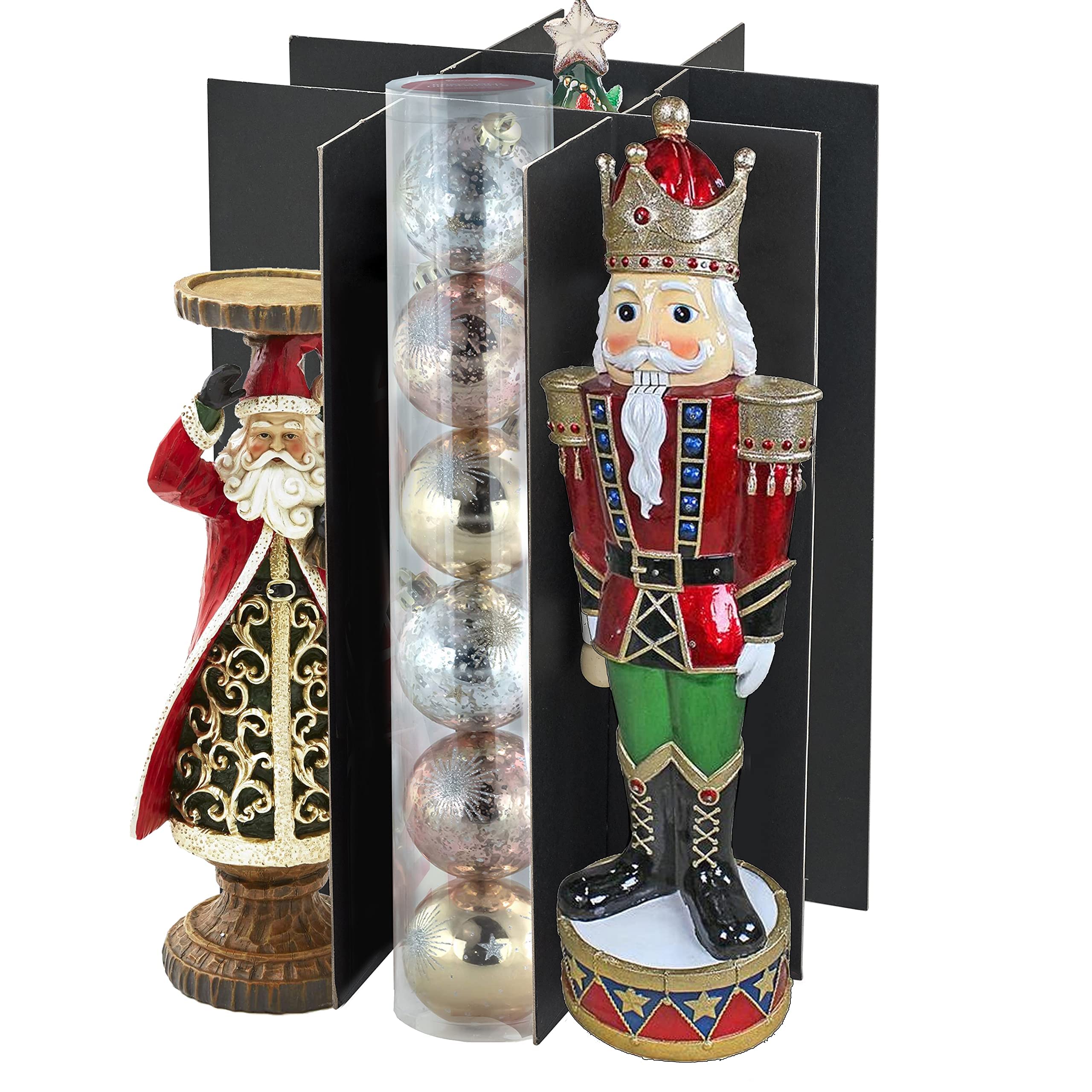 Christmas Nutcracker And Figurine Collectible Storage Box Stores Up
