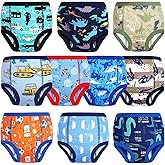 MooMoo Baby Potty Training Underwear 10 Packs Absorbent Toddler Training Pants for Boys and Girls Cotton Pee Pants 2T-9T