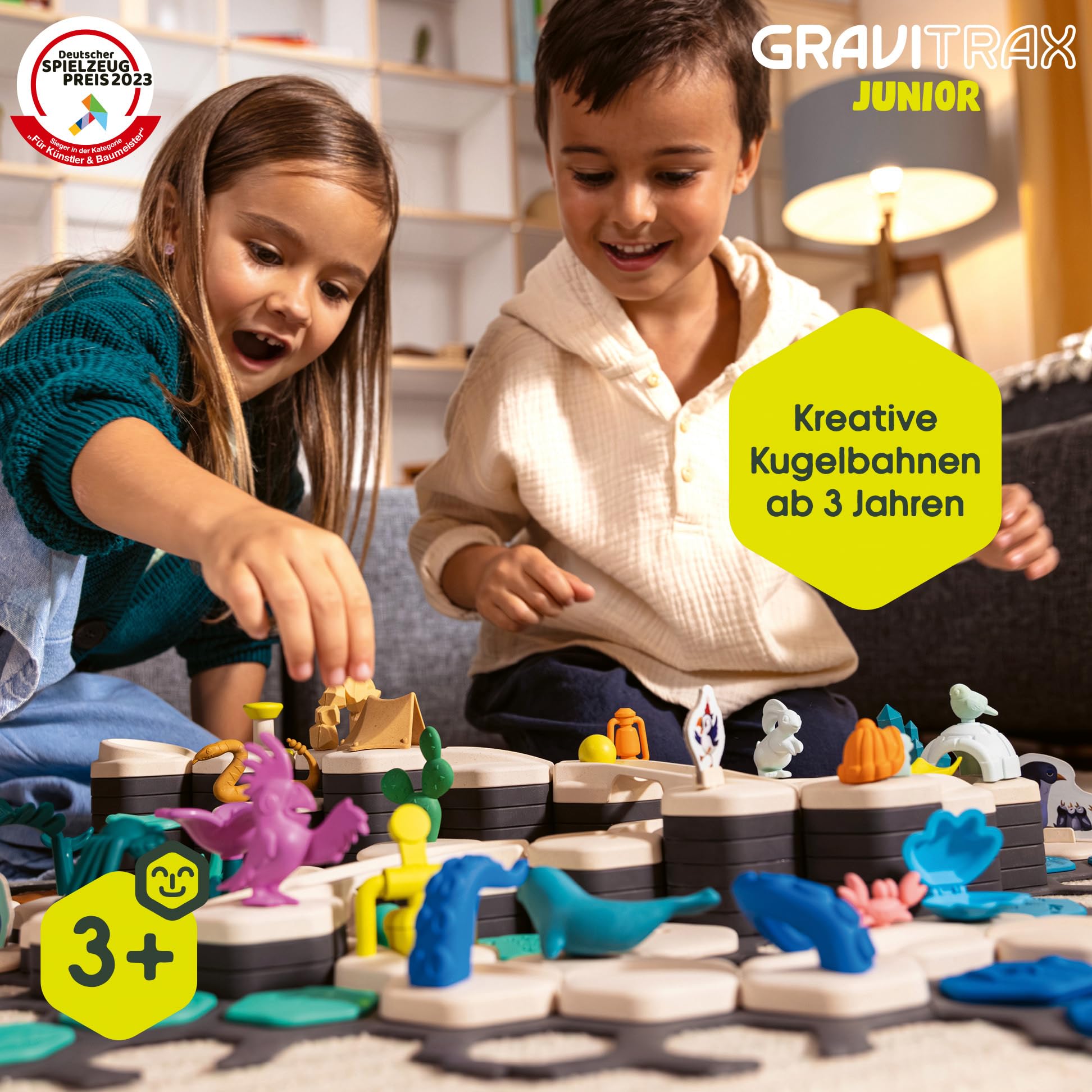 Ravensburger GraviTrax Junior Extension Ice 23748 - Murmelbahn überwiegend aus nachwachsenden Rohstoffen mit Themenwelten, Lernspielzeug und Konstruktionsspielzeug für Jungs und Mädchen ab 3 Jahren 5