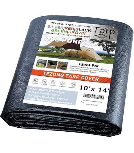 hema tarp Dry Top 11014 Medium Duty Tarp, 10x14 Feet, Brown/Green Gastrozelte von HALTENT: mehr SALESCAT_GIFTS_STAFF_PICKS Wähle die passende Option:Lackspray