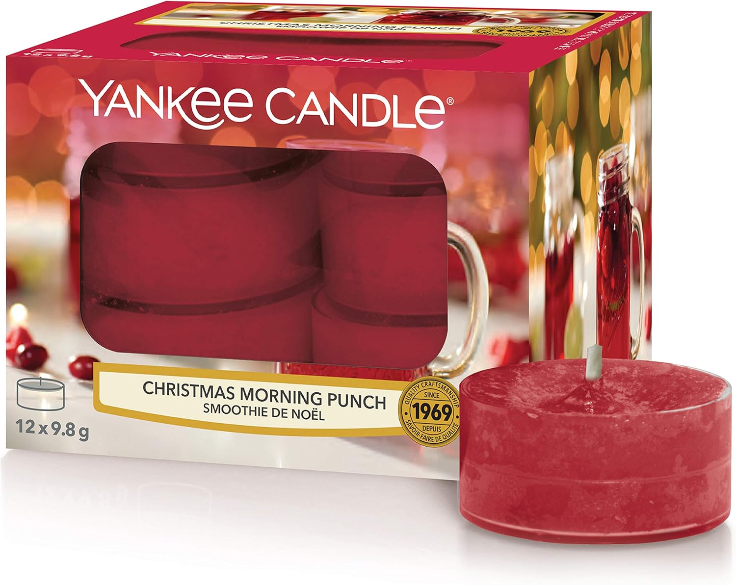 Yankee Candle Tea Light Candele Profumate 12 Pezzi Punch della
