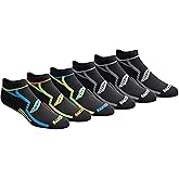 Saucony mens Rundry Bolt Performance No-show Socks, Available in M-xxl (6, 12, 18 Pairs)