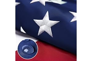 ROSFLAGUS American Flag 3x5 FT 210D For Outside Most Durable, Heavy Duty Spun Polyester, Luxury Embroidered Star with Brightly Colored Brass Grommets Premium US Flag
