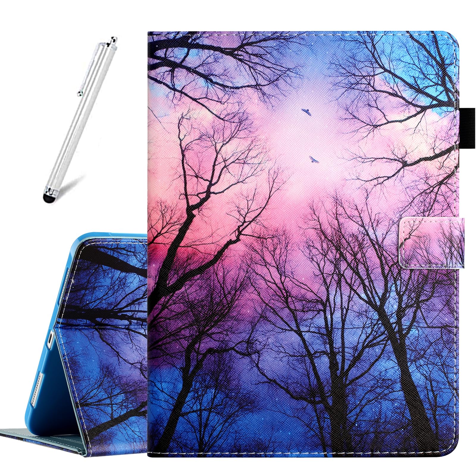 Fancity for iPad (A16) 11th Generation 11 Inch 2025, iPad 10th Generation 10.9 inch 2022, PU Leather Case with Kickstand Pencil Holder, Magnectic Cover with Smart Auto Wake/Sleep, Forest