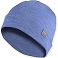 MERIWOOL Unisex Merino Wool Cuff Beanie Winter Hat for Men and Women