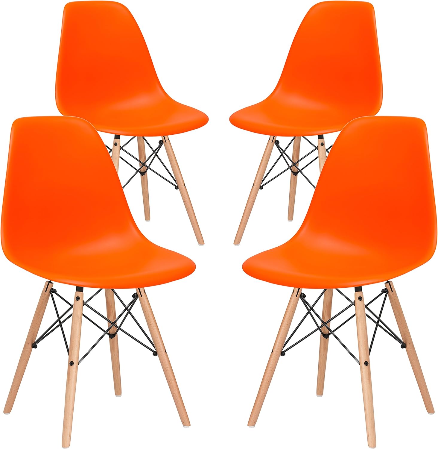 Best 4 Set Orange Dining Chairs