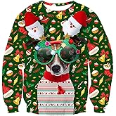 Xumplo Kids Ugly Christmas Sweatshirts Boys Girls Funny 3D Graphic Xmas Clothes Top Child Long Sleeve Crewneck Pullover