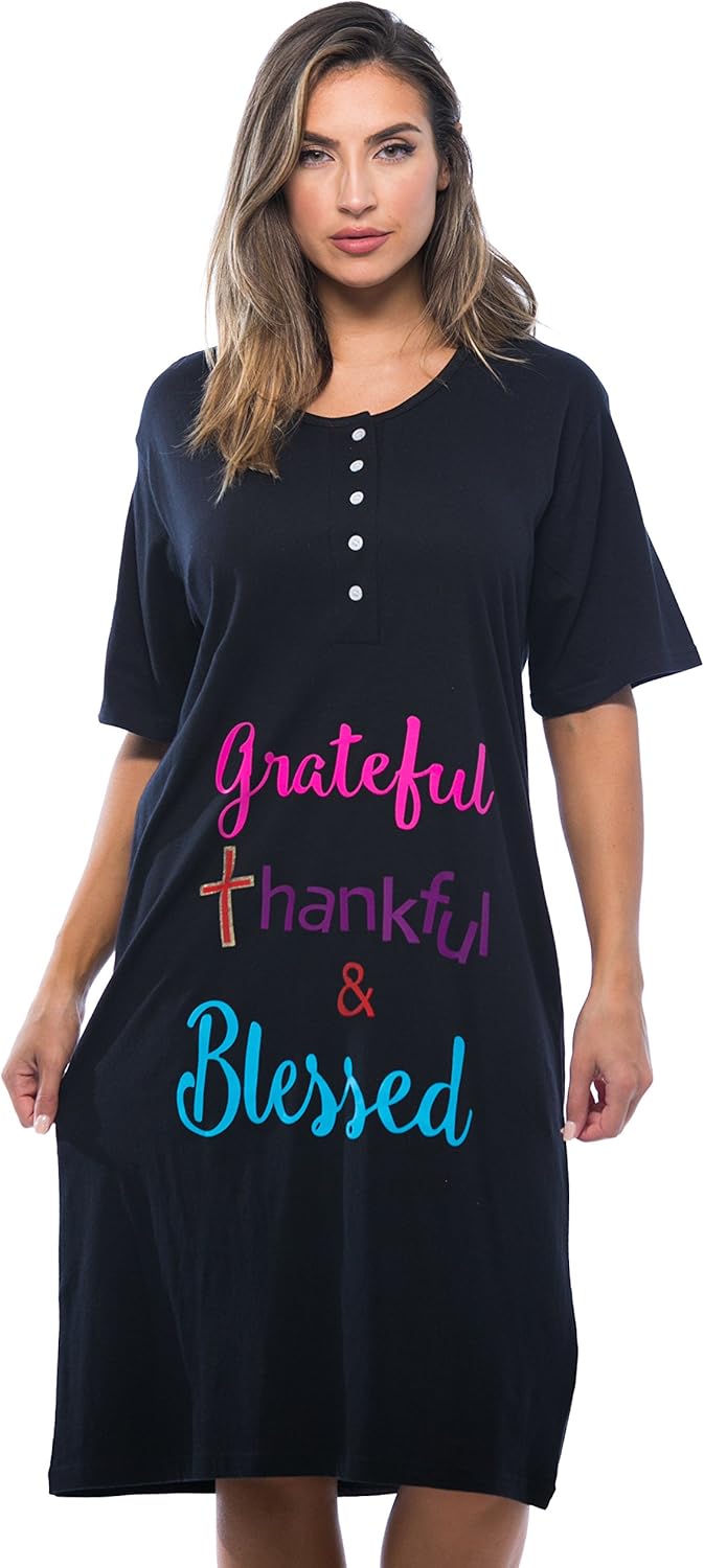 Just Love Short Sleeve Nightgown Sleep Dress for Women Sleepwear at  Women’s Clothing store
