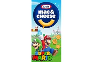 Kraft Mac & Cheese with Super Mario Power-Up Pasta Shapes, 1 Box, for Easy Dinner or Dinner Sides, Original Flavor, No Artificial Flavors, Preservatives or Dyes, 5.5 oz