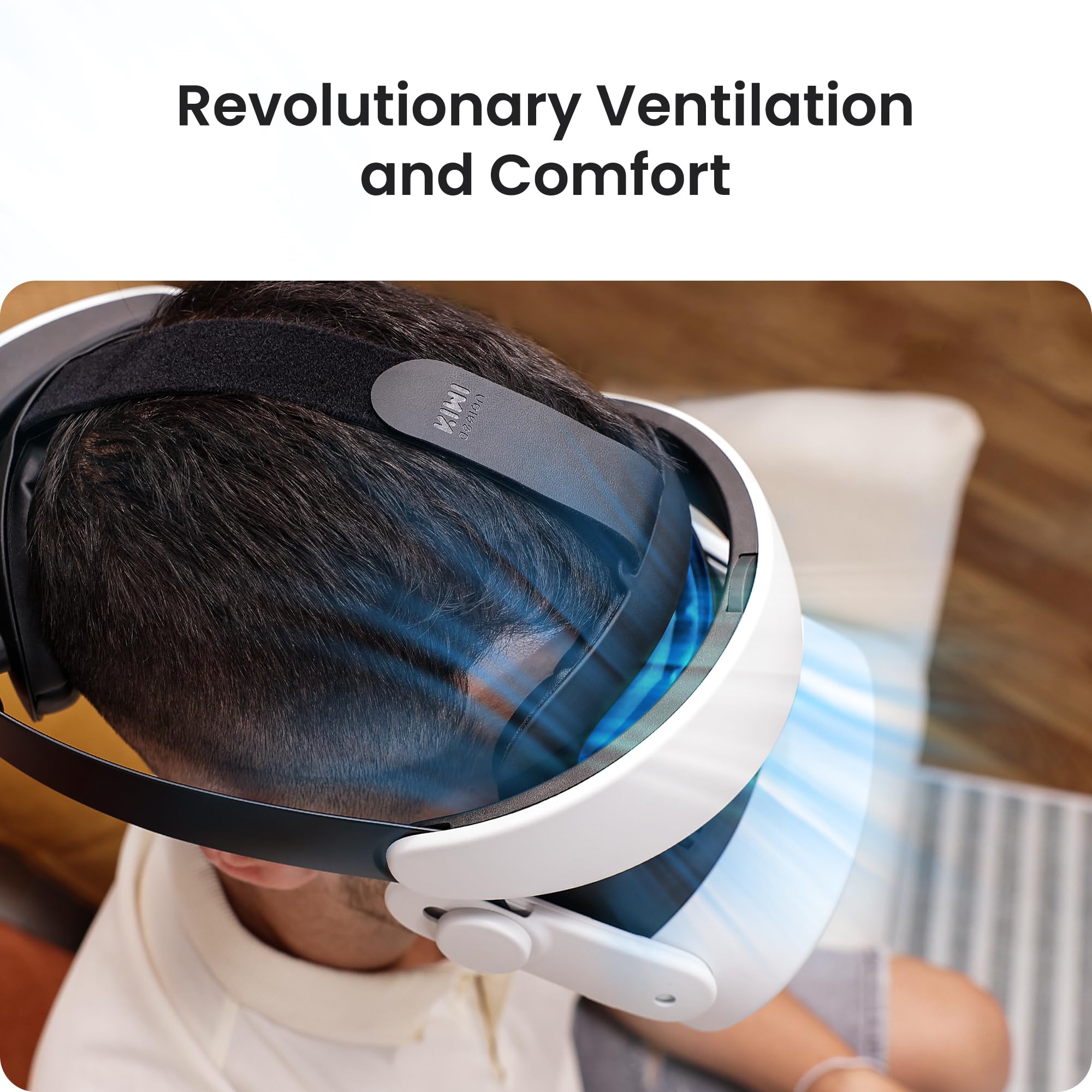 KIWI design H4 Boost Comfort Battery Head Strap Accessories for Meta/Oculus Quest 3/3S, Dual Fast Charge The VR Headset and Battery Strap in 2.5h, Halo Strap Reduce Facial Pressure, Not for Quest 2