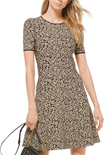 metallic sweater dress