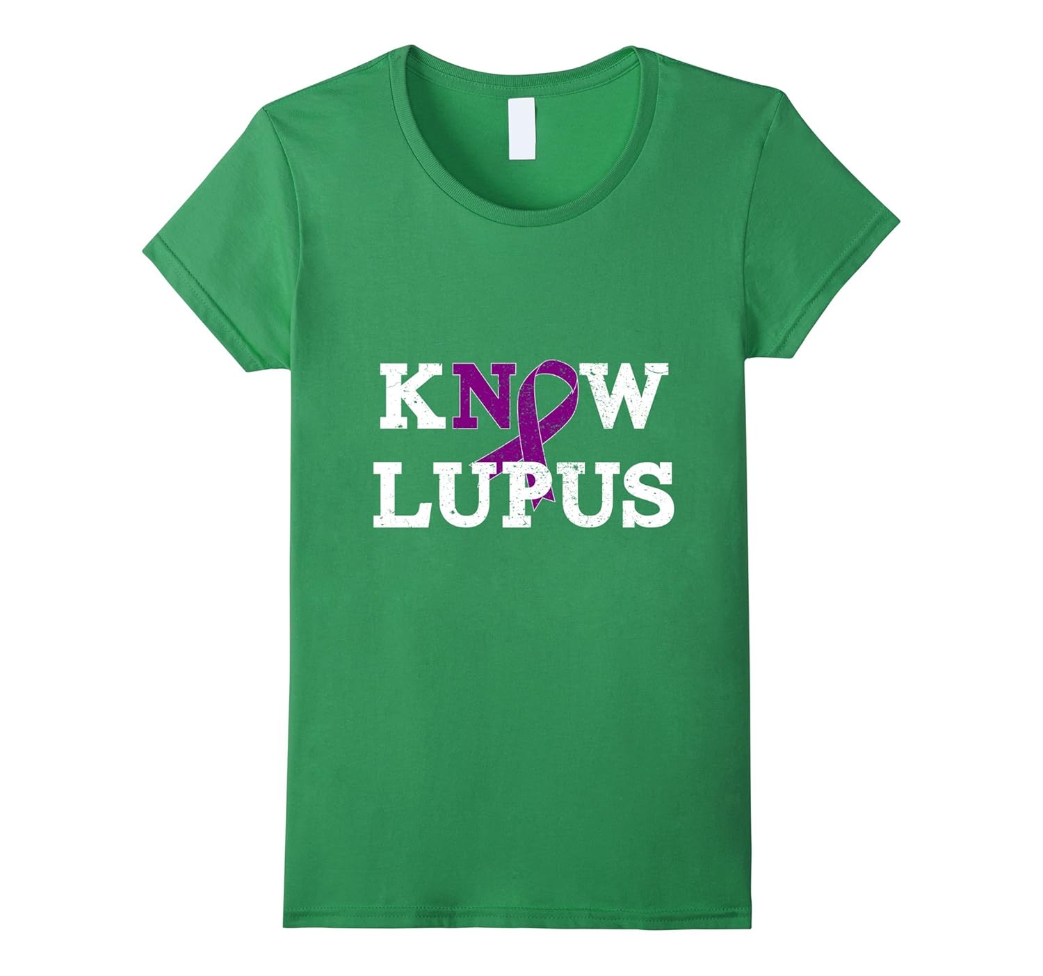 Know Lupus No Lupus Awareness Ribbon TShirt Distressed4LVS 4loveshirt