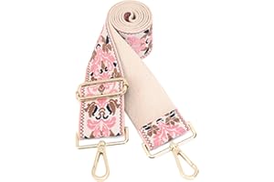 GINJKGO Purse Straps Replacement Crossbody - Adjustable Bag Strap for Purses, Wide Shoulder Strap for Women Guitar Purses
