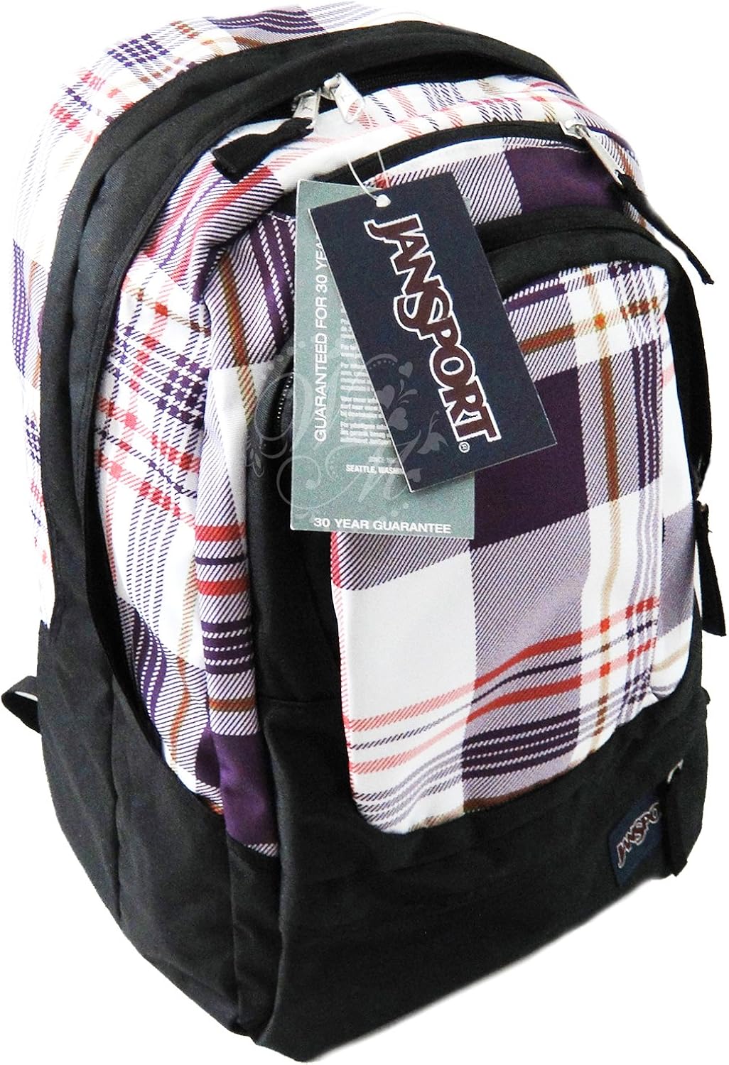 JanSport Air Cure Backpack T39P Plaid Laptop Bag Basic
