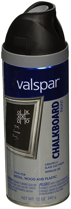 Valspar 465-68007 SP 12 oz Black Chalkboard Spray Paint, Spray ...