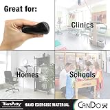 Cando TheraPutty 2 oz Black - Strong Therapeutic Modelling Clay view 2