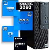 Dell Optiplex 3060 Desktop Computer | Intel i5-8500 (3.2) | 16GB DDR4 RAM | 1TB SSD Solid State | Windows 11 Professional | H