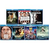 Tom Hanks Movies on Blu-ray - Cloud Atlas/ The Green Mile/ Captain Phillips/ Sully/ Extremely Loud, Incredible Close/ Toy Story & Great Buck Howard [Blu-ray, 7-Pack] Region 1/A
