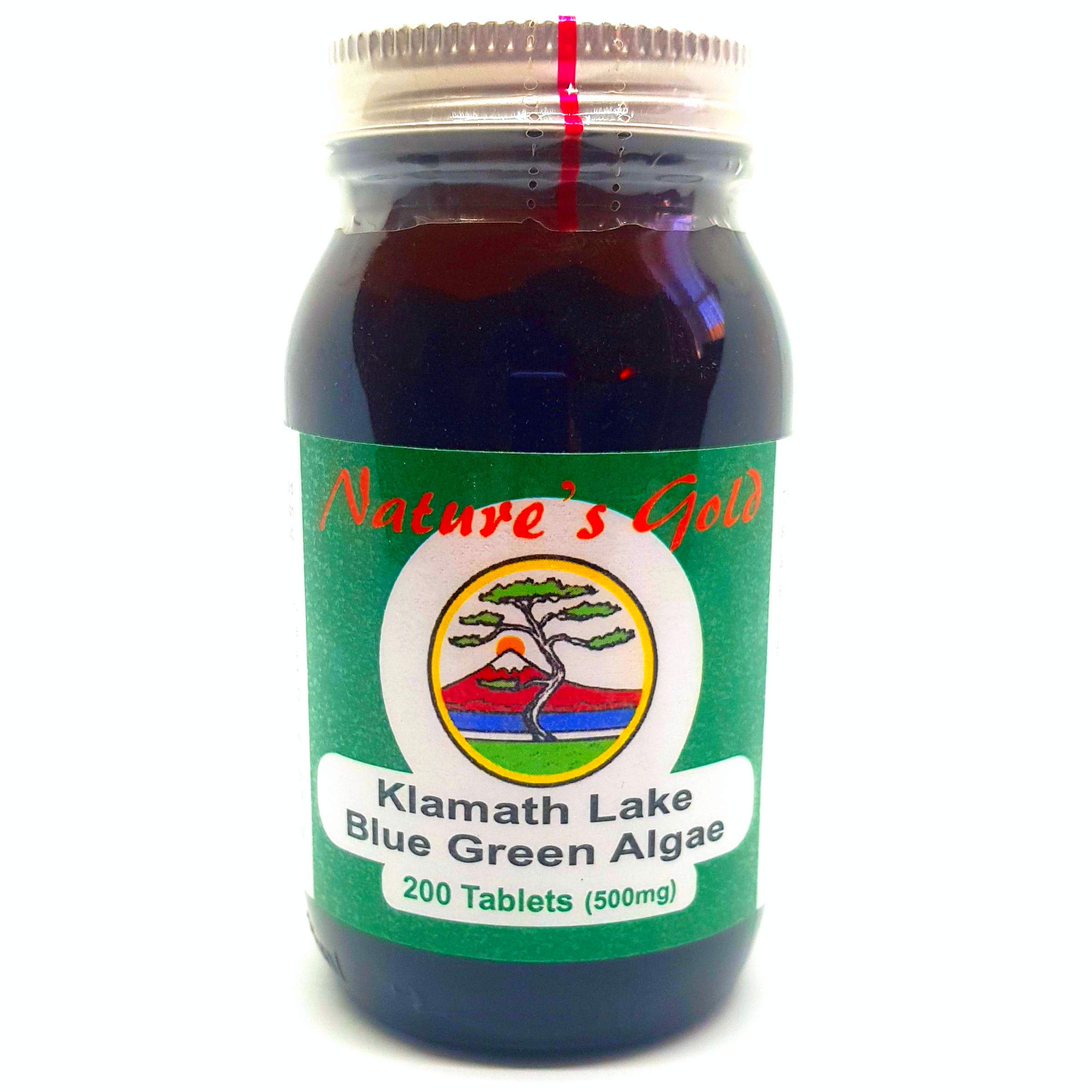Nature’s Gold Klamath Lake Blue Green Algae 200 Tablets 500mg – Vegan. No Fillers. Tested for Purity