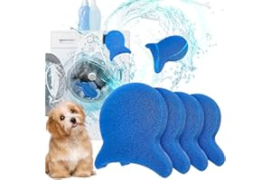 WALEJUC 4 Pack Pet Hair Remover for Laundry Lint Catcher Laundry Hair Catcher for Washing Machine Reusable Dog Hair Remover for Laundry Nontoxic Dog Hair Catcher for Washer, Dryer, Bedding, Clothes