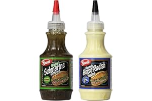 BEANO'S Beanos Sauce and Dressing Variety Pack of 2 Flavors | Submarine Dressing and Horseradish Sauce | 8 oz