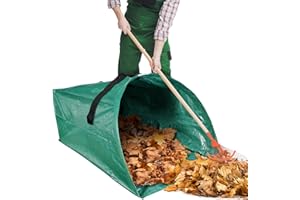 60 Gallon Leaf Collector,Collapsible Lawn & Leaf Bag,Heavy Leaves Pick up Tool Reusable Yard Waste Bags,Large Yard Dustpan Ty