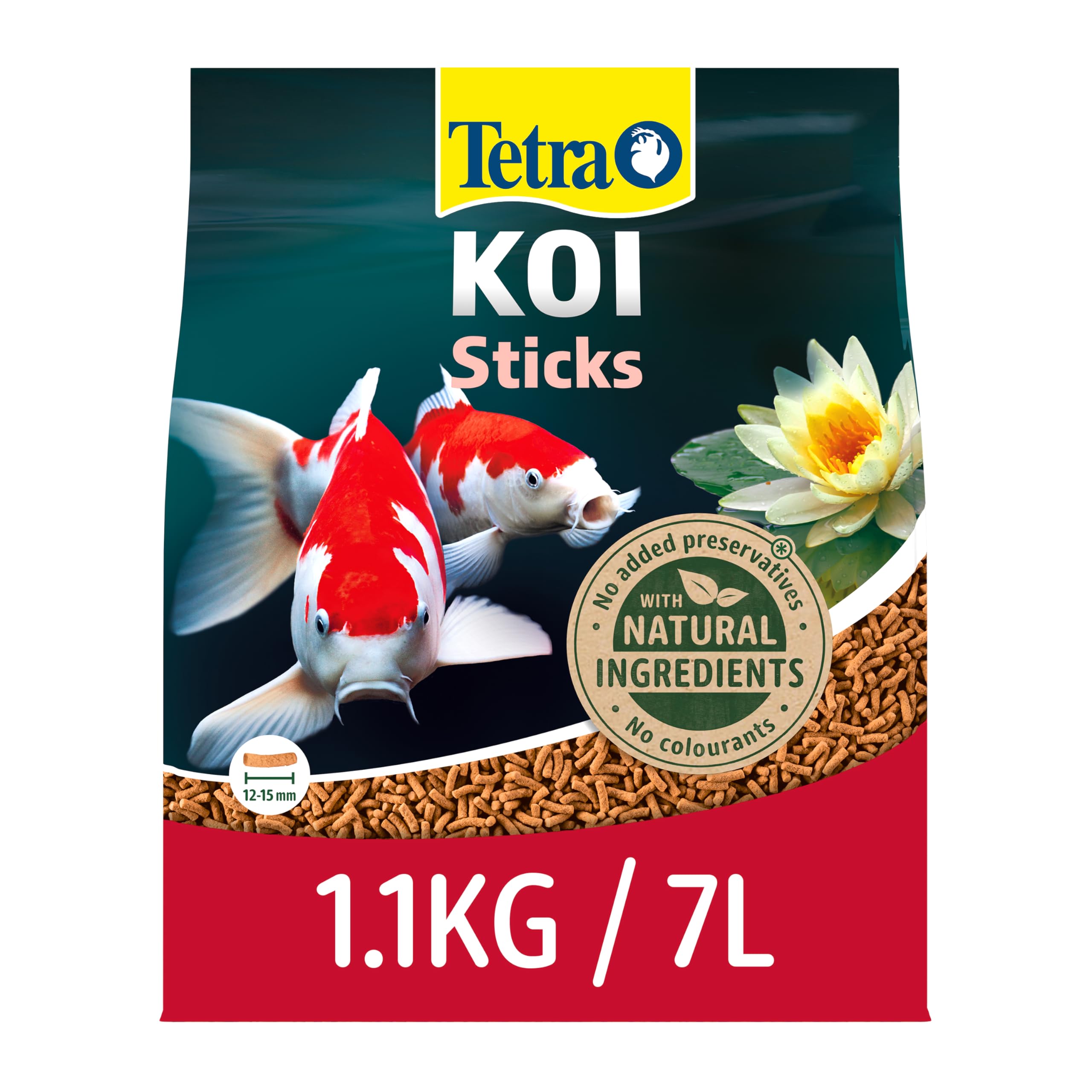 Tetra Koi Pond Fish Food Sticks 1.1kg - biologically balanced for koi fish