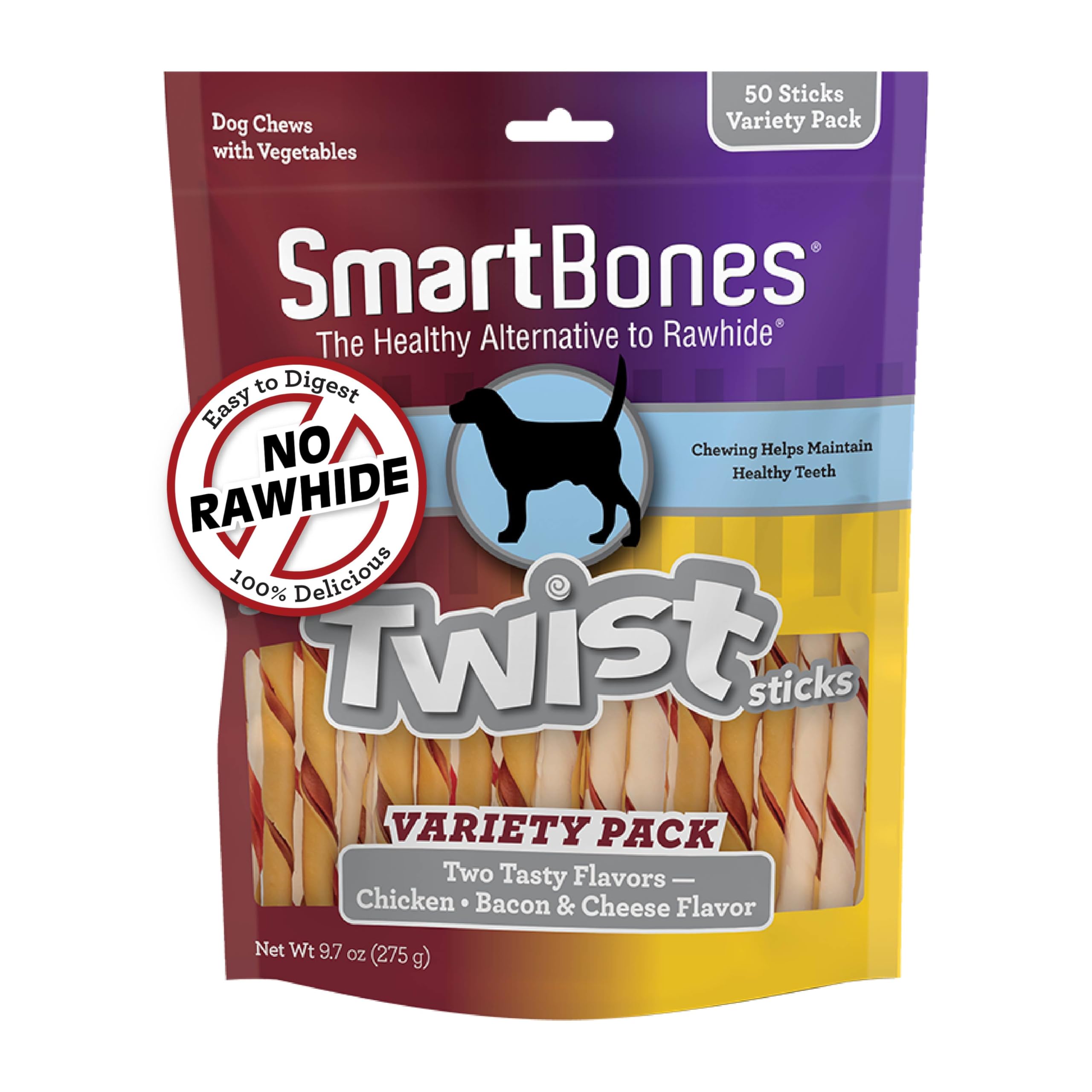 SmartBones Twist Sticks Variety Pack 50