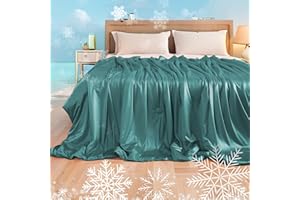 LaffyLo Cooling Blanket for Hot Sleepers, Silky-Soft Feel & Cool Fiber, Double-Sided Cold Blanket for Night Sweats, All-Seaso