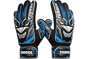 GRIPKNOX Goalkeeper Gloves for Kids & Youth – Soccer Goalie Gloves, Strong Latex Grip, Double Wrist Support & Breathable Mesh – Boys Football Gloves