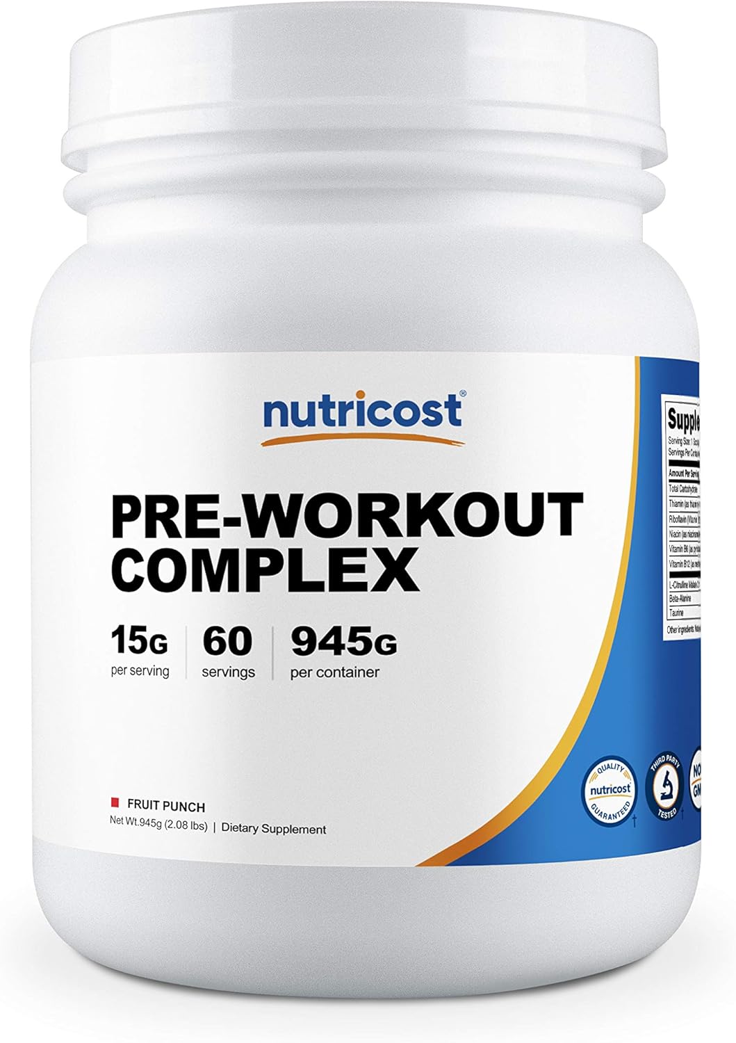 Nutricost Pre-Workout Complex Powder Fruit Punch (60 Serv): Health & Personal Care