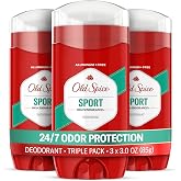 Old Spice Deodorant for Men, Aluminum Free, Sport Scent, 3.0 oz Pack of 3 | 24/7 Odor Protection | 24/7 Freshness &amp; Long-Lasting Scent | Goes on Clean | Citrus &amp; Amber Notes | High Endurance Collection