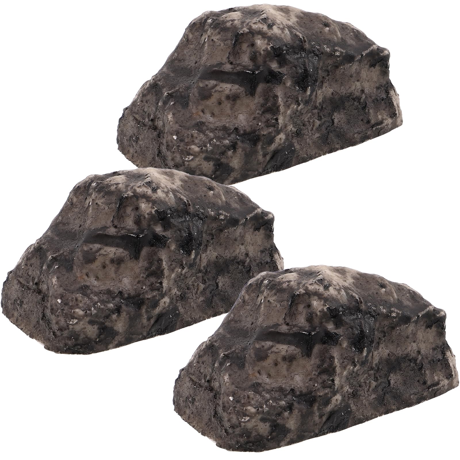 NUOBESTY 3pcs Fake Rock Key Hider Key Box Keys Hide in a Fake Safe Storage Hiding Spare Keys Holder for Outdoor Garden Geocaching