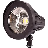 GKOLED 30Watt Bullet LED Spotlight, Narrow Beam Angle COB LED Round Spotlight, 5000K Daylight White, 3350 Lumens, 120-277V, Outdoor Flag Pole Spot Lights Fixture, UL Listed