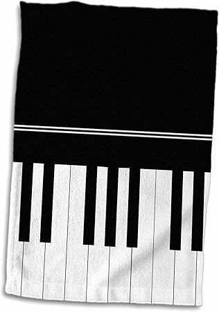 3drose Tastiera Di Pianoforte Tasti Neri Design Pianist Musical Player And Musician Gifts Colore Bianco 15 X 55 9 Cm Amazon It Casa E Cucina