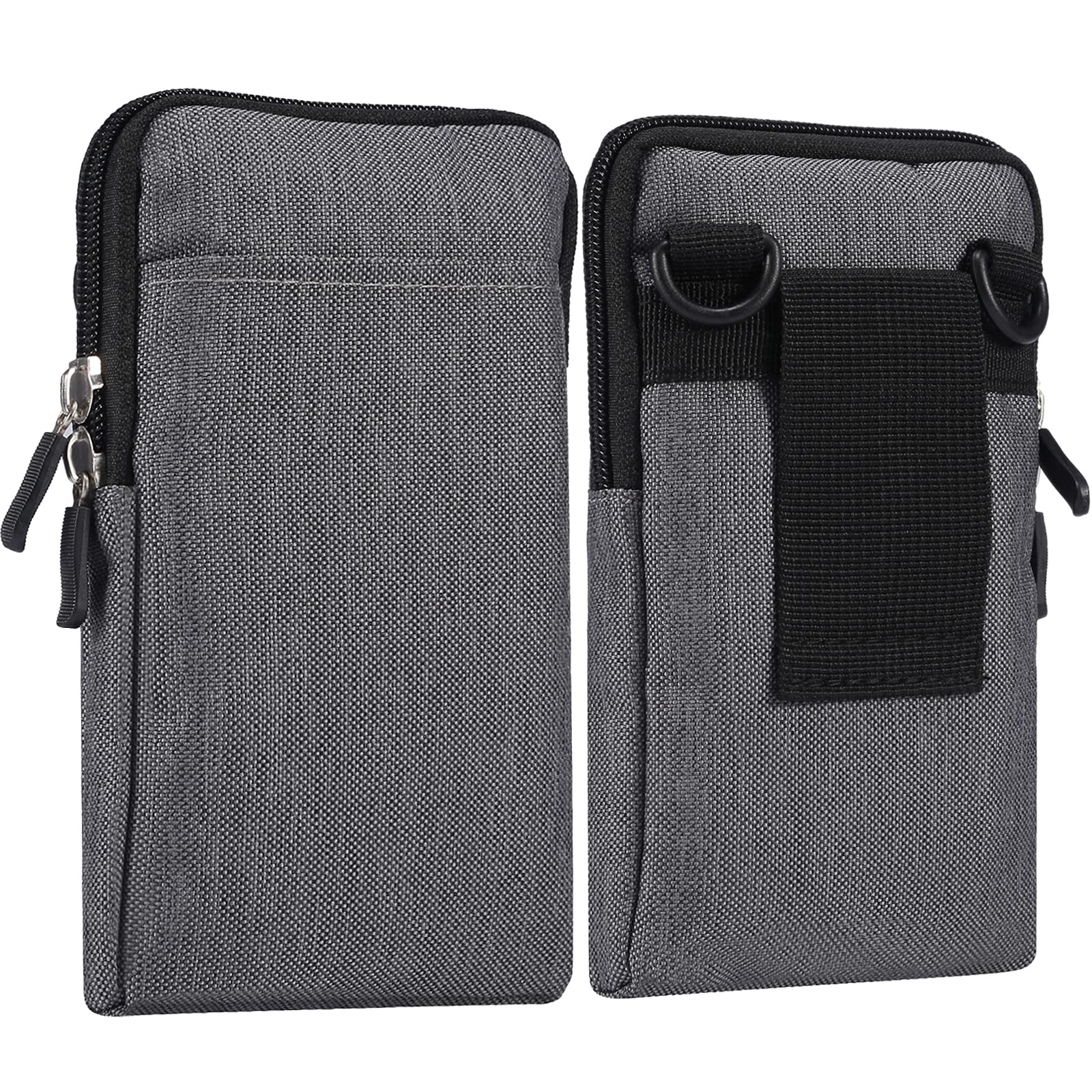 Waterproof Cell Phone Holster with Belt Loop, Crossbody Phone Purse Women, Outdoor Travel Zipper Cellphone Waist Pouch Shoulder Messenger Bag Smartphone Wallet Pocket with Belt Loop Card Holder