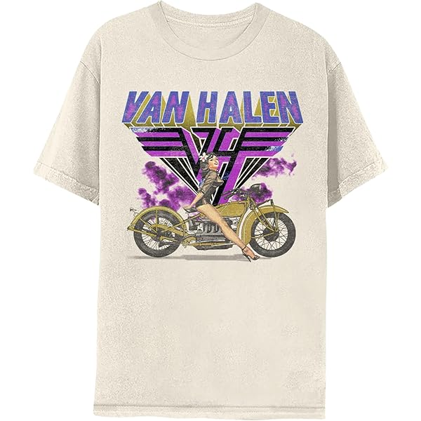 Amazon.com: 2Bhip Van Halen 1984 World Tour Adult Short Sleeve