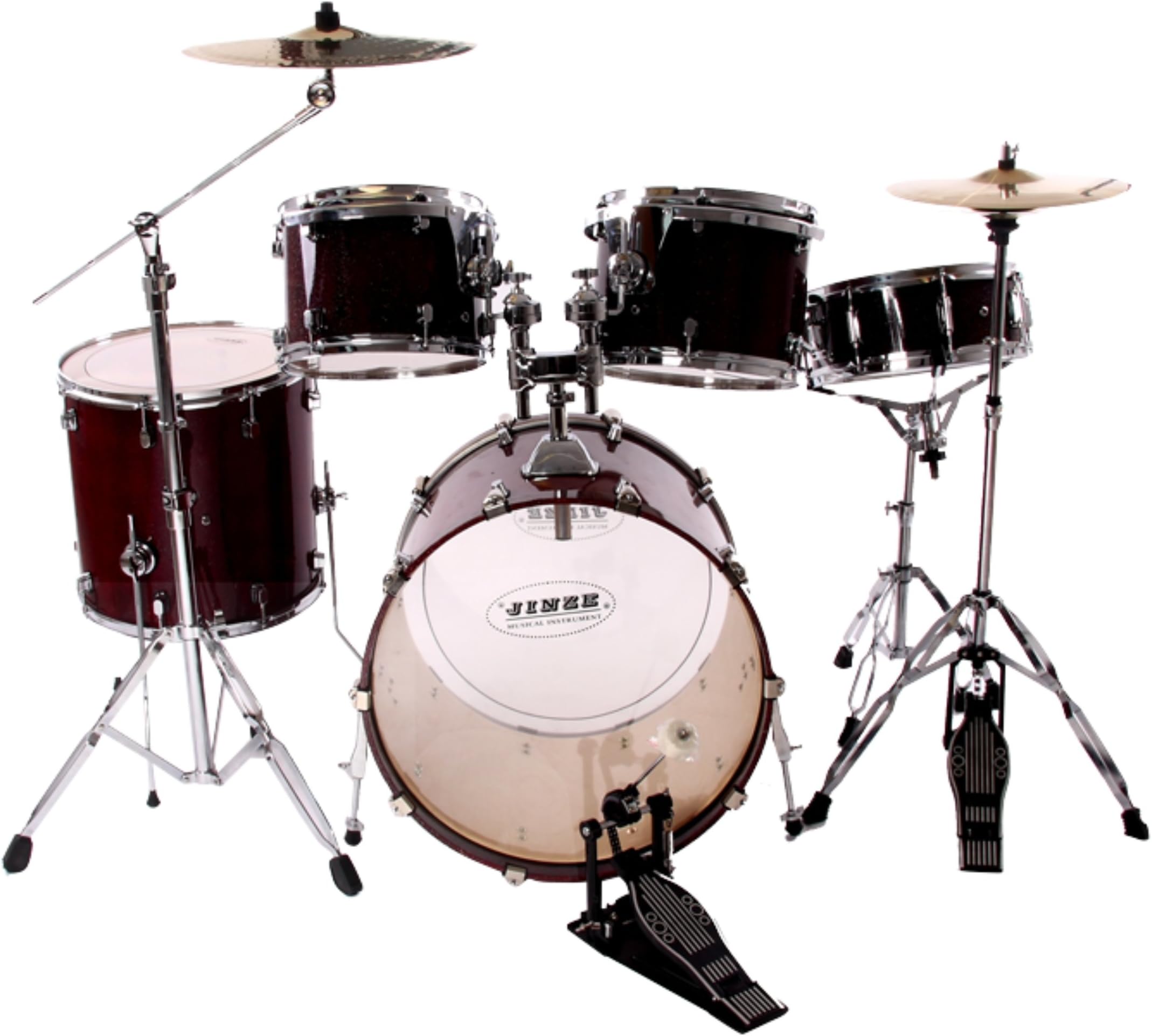 5 Drums High Quality Set of Jazz Top Adult Drum Set