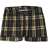boxercraft Flannel Pajama Shorts for Women, Soft and Comfy Lounge Bottom