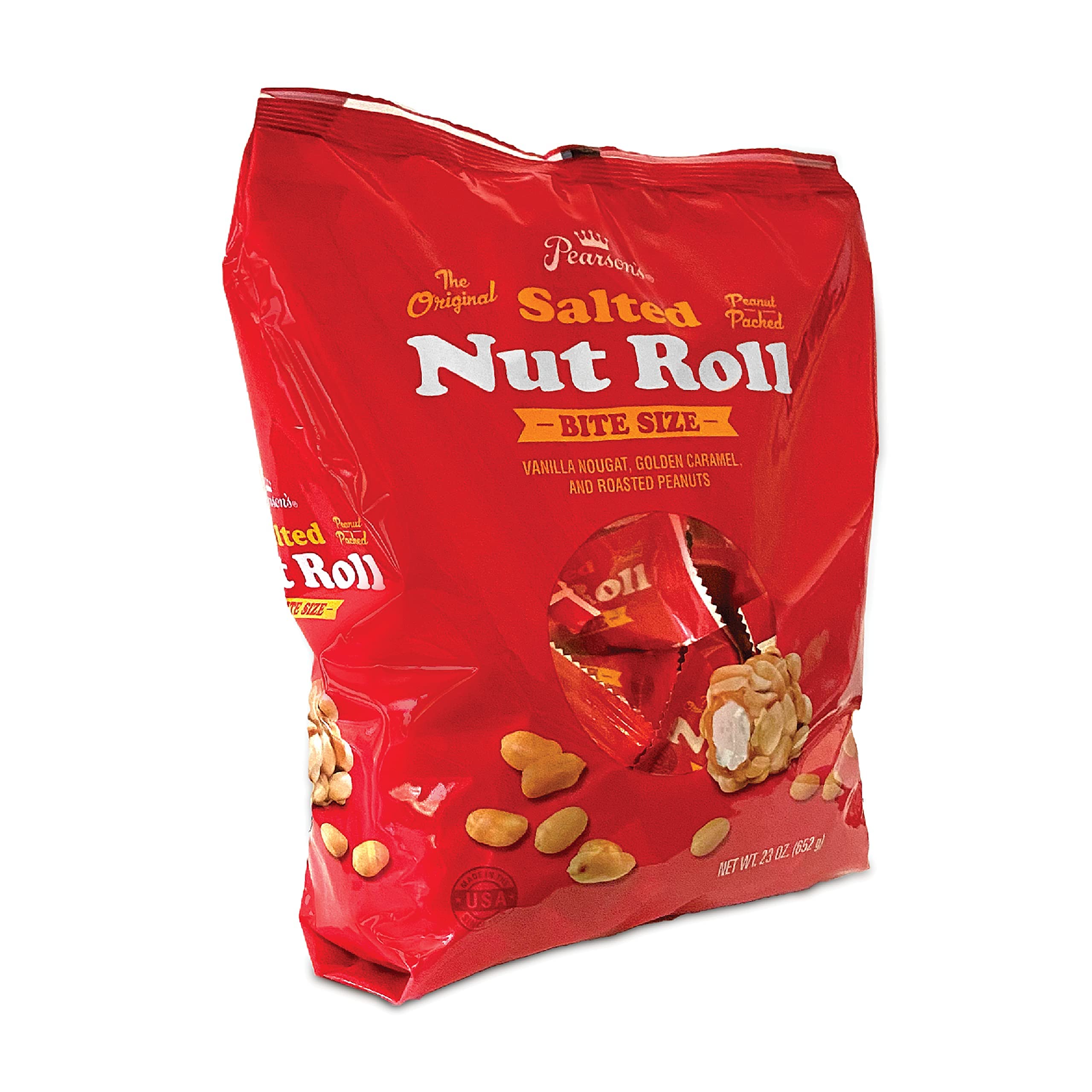 Pearson's Bite-Size Salted Nut Roll With Caramel