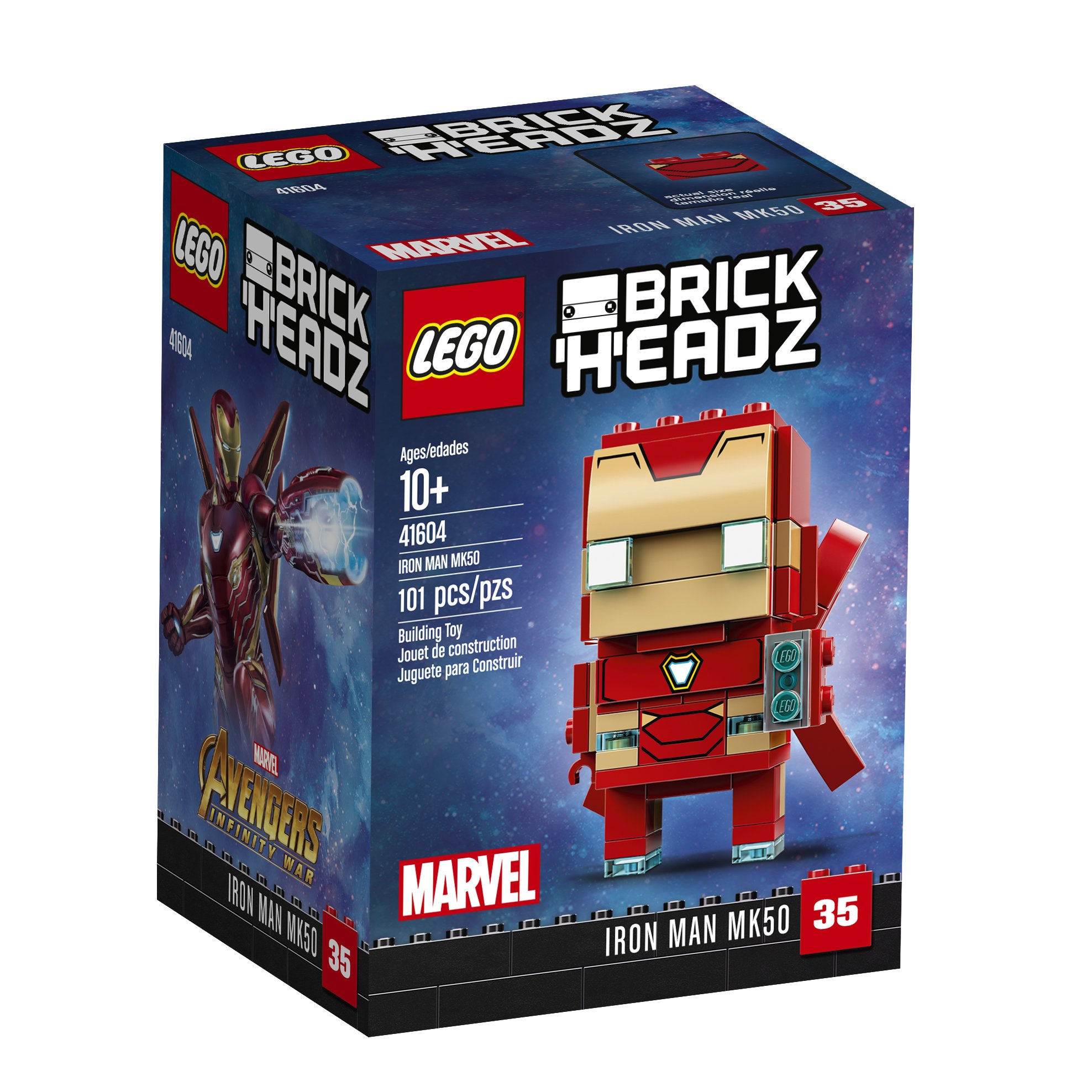 LEGO BrickHeadz Iron Man MK50 41604 Building Kit (101 Piece)
