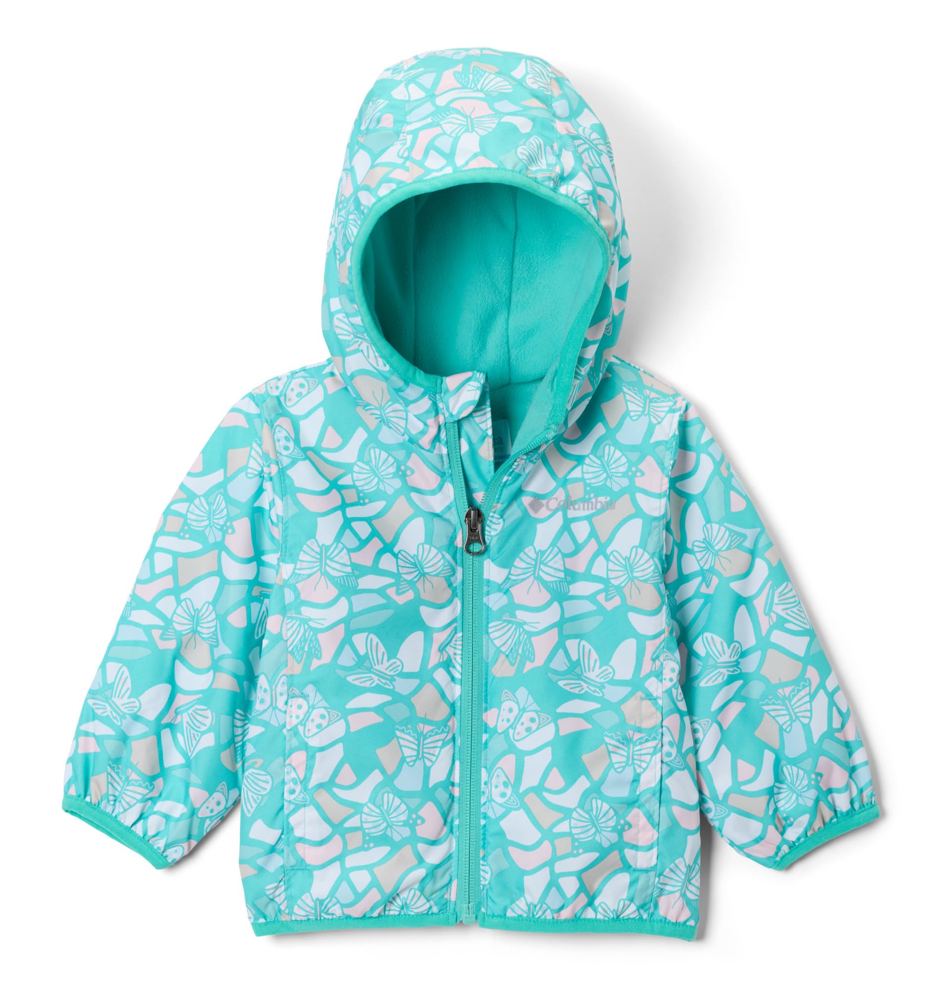 Columbia Youth Toddler Mini Pixel Grabber III Wind Jacket, Dolphin Fly High, 2T