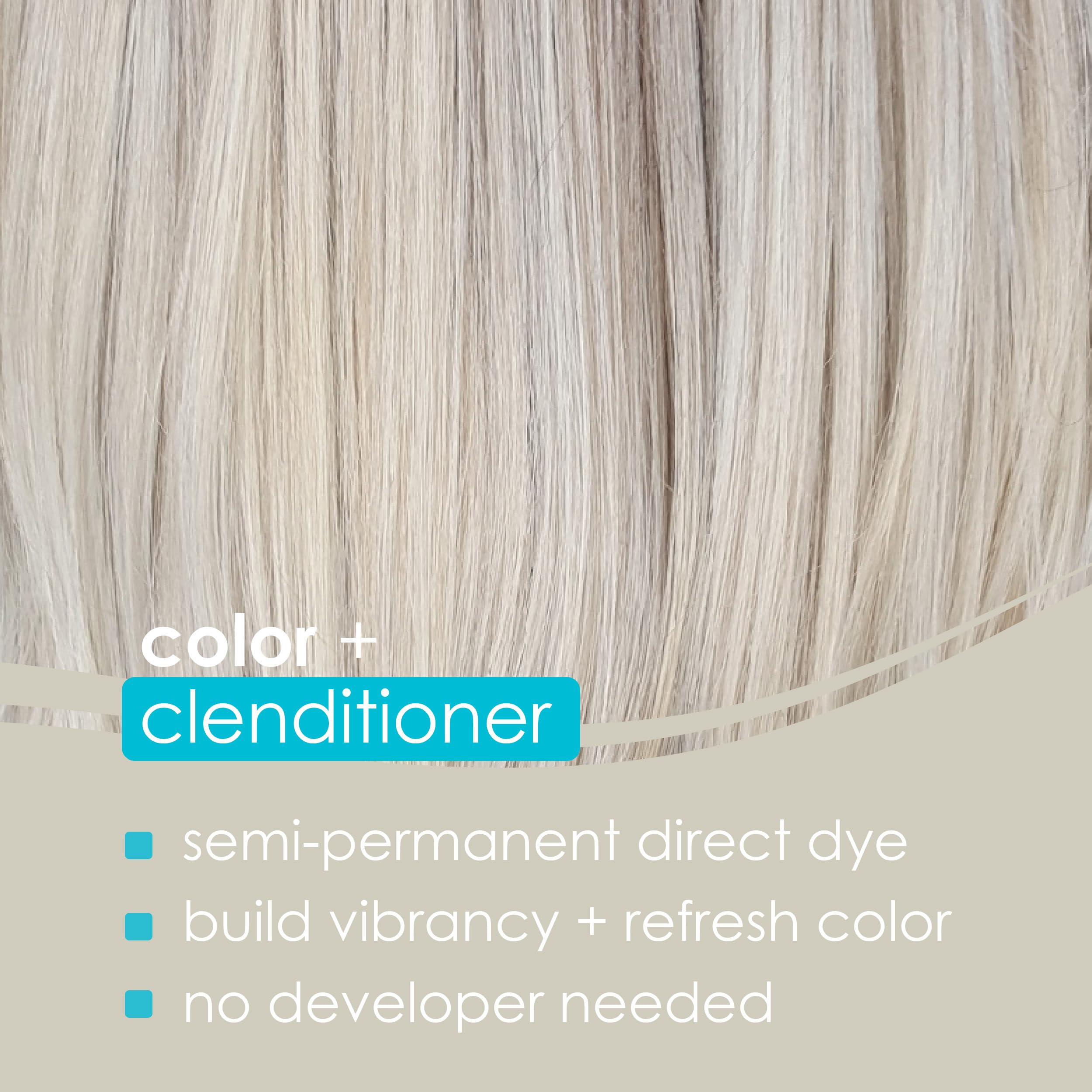 Keracolor Color + Clenditioner 3-in-1 Color-Depositing Conditioner, Gently Cleanses & Conditions, Semi-Permanent Hair Color, 23 Shades, 12 Fl Oz