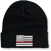 Chacon Tactical Patriotic Black Acrylic Beanie Hat
