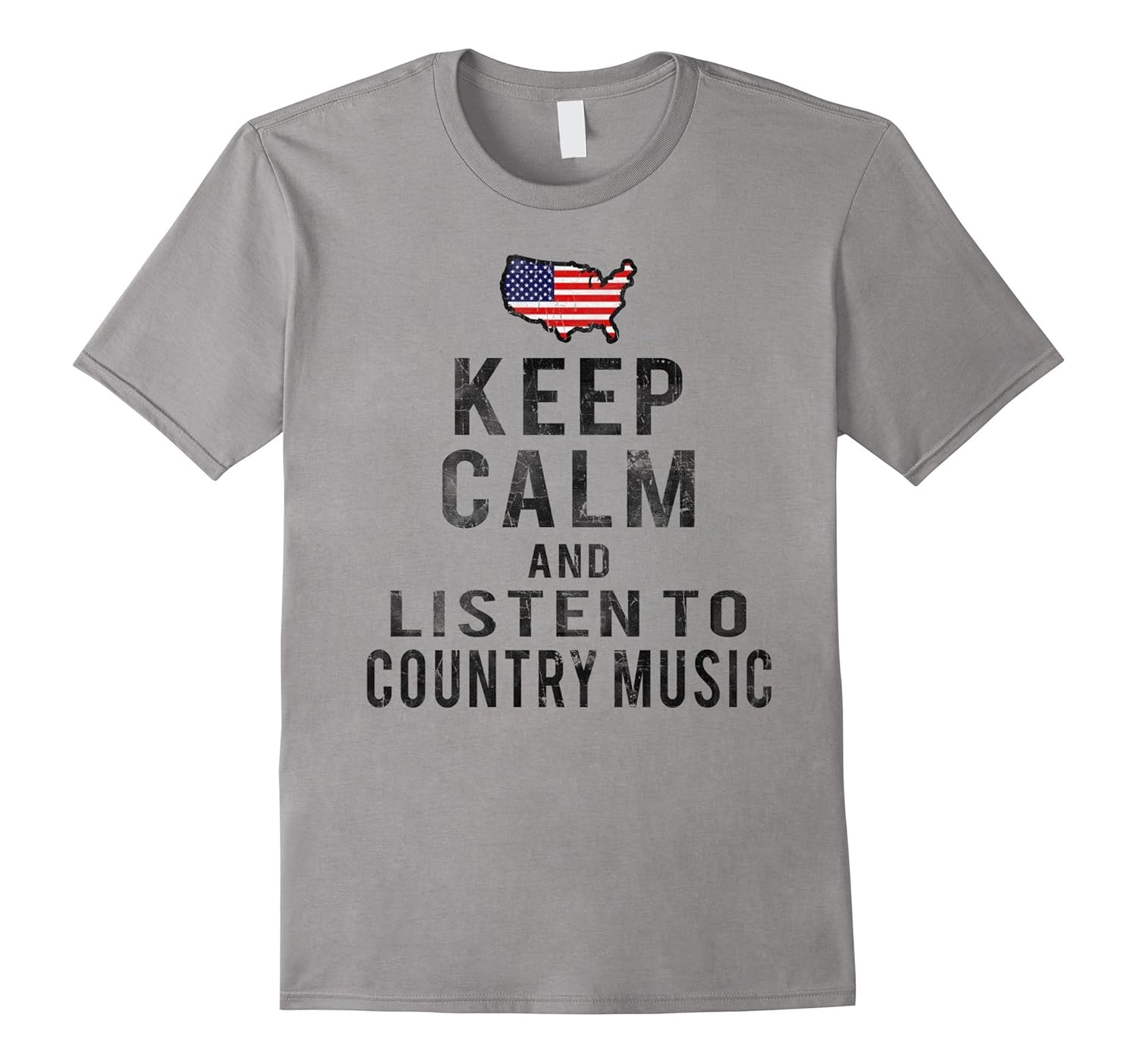 Keep Calm & Listen to Country Music Southern T-Shirt 4 July-ANZ