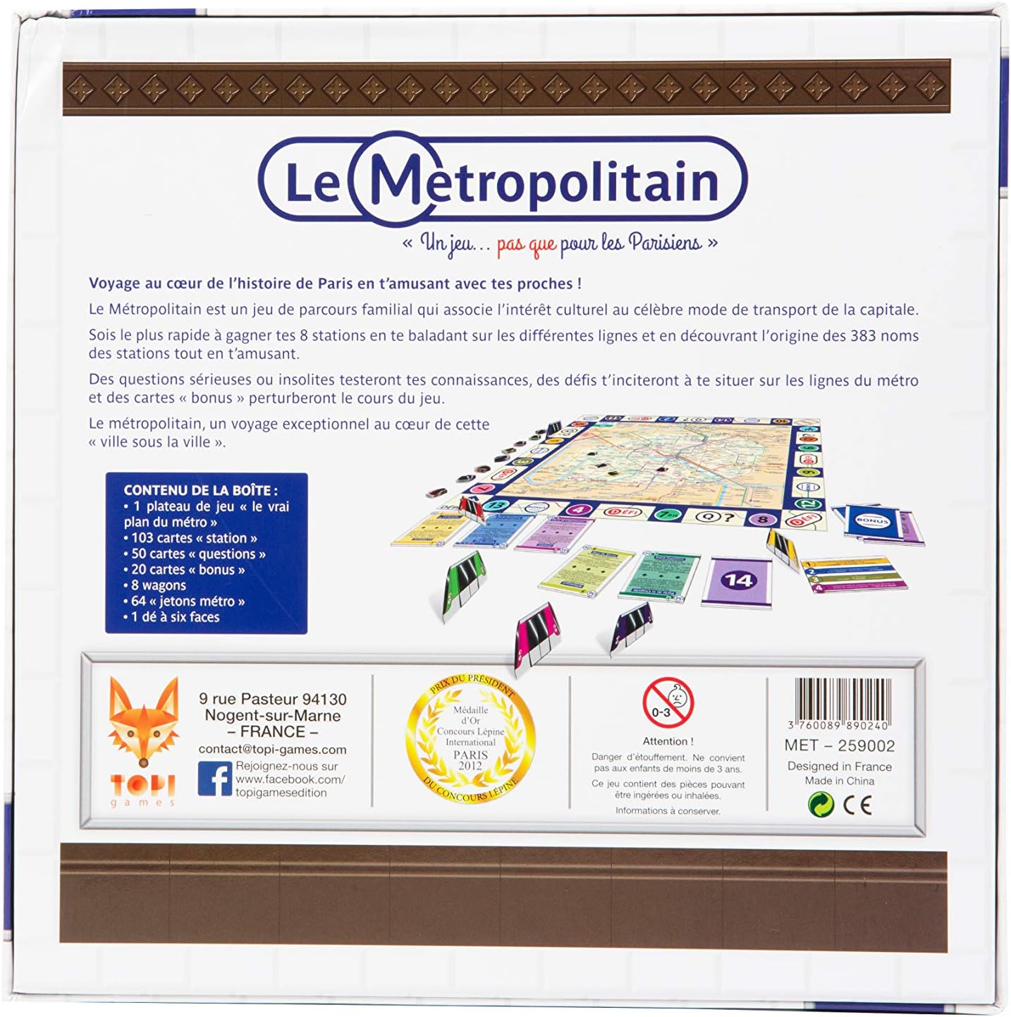 Topi Games - Jeu d 'ambiance - Metropolitan, 259001, Other, Norme - Image 4