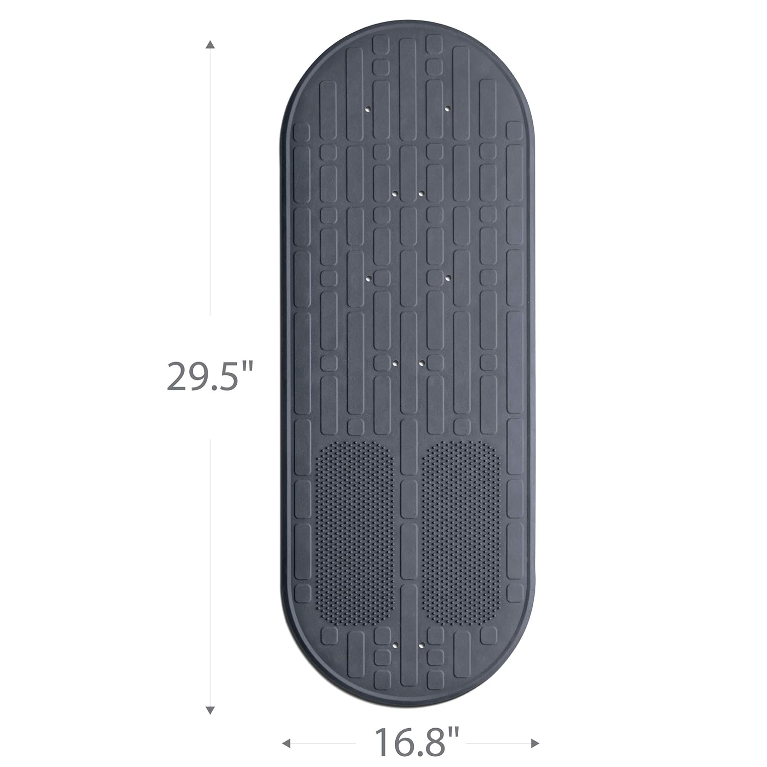 Medline Momentum Stand Steady Bath and Shower Mat with Exfoliating Foot Scrubber, Non Slip Bath Mat for Tub, Microban Antimicrobial Protection, Gray, (Model: MDSMOMMATG): Industrial & Scientific